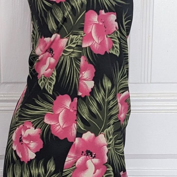 Pinup Couture Tiki Hibiscus Dress PUG - Picture 6 of 10